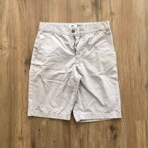 Old Navy Light Gray Men's Flat Front Shorts